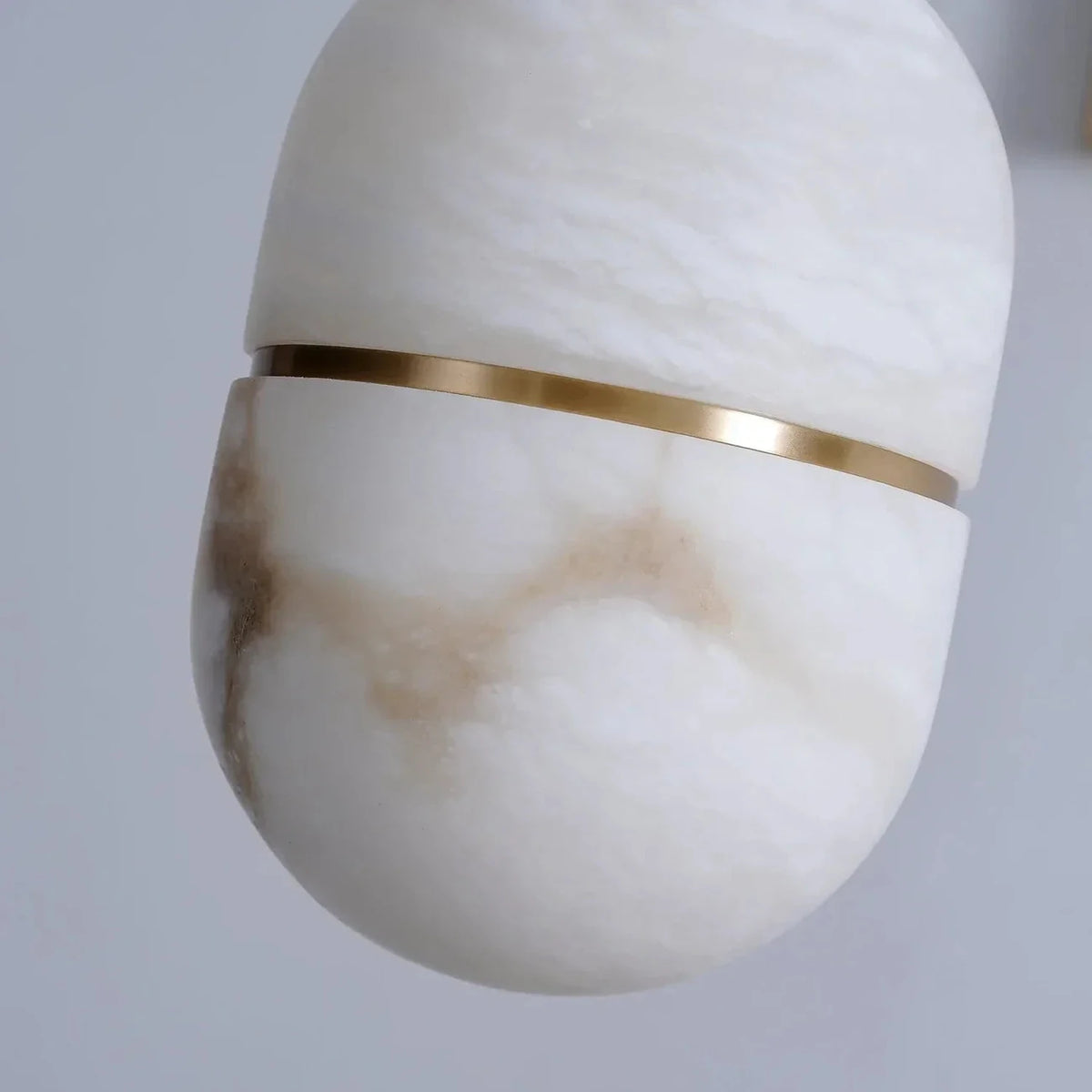 Capsule Pendant Light in alabaster for Kitchen Island by AUVIELIGHT