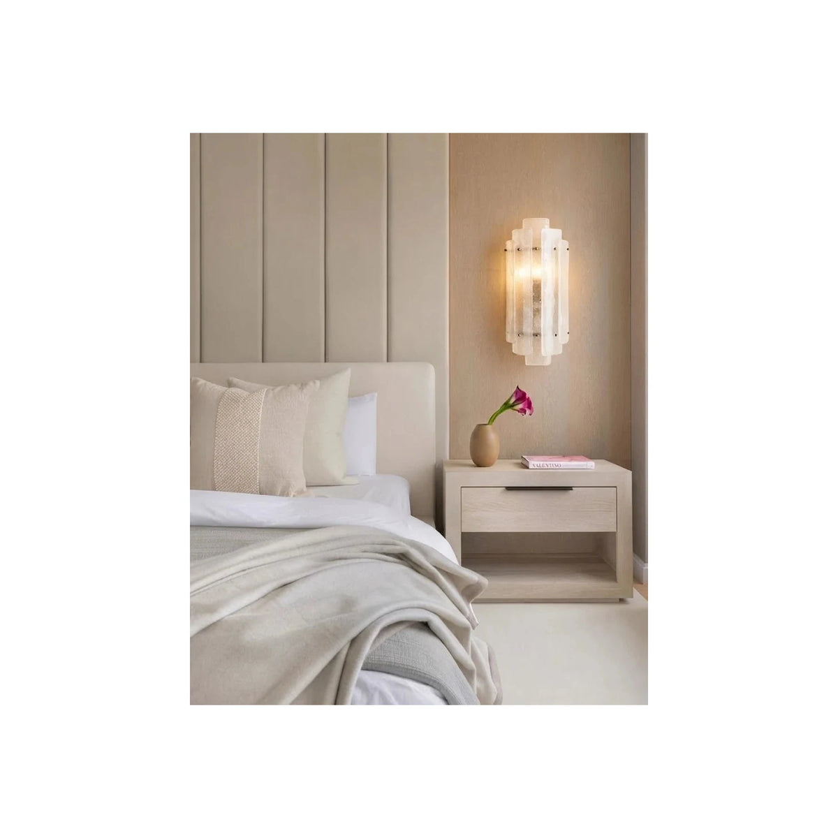 Cascade Art Glass Wall Sconce light fixture by AUVIELIGHT