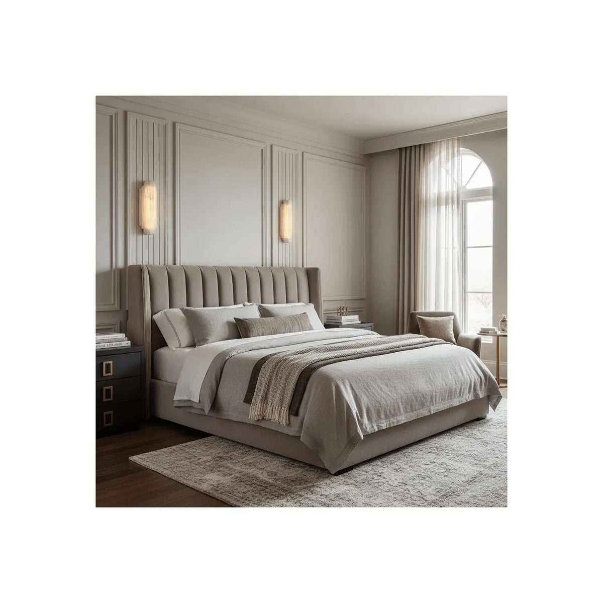 Cascade Fluted Vanity Wall Sconce light fixture by AUVIELIGHT