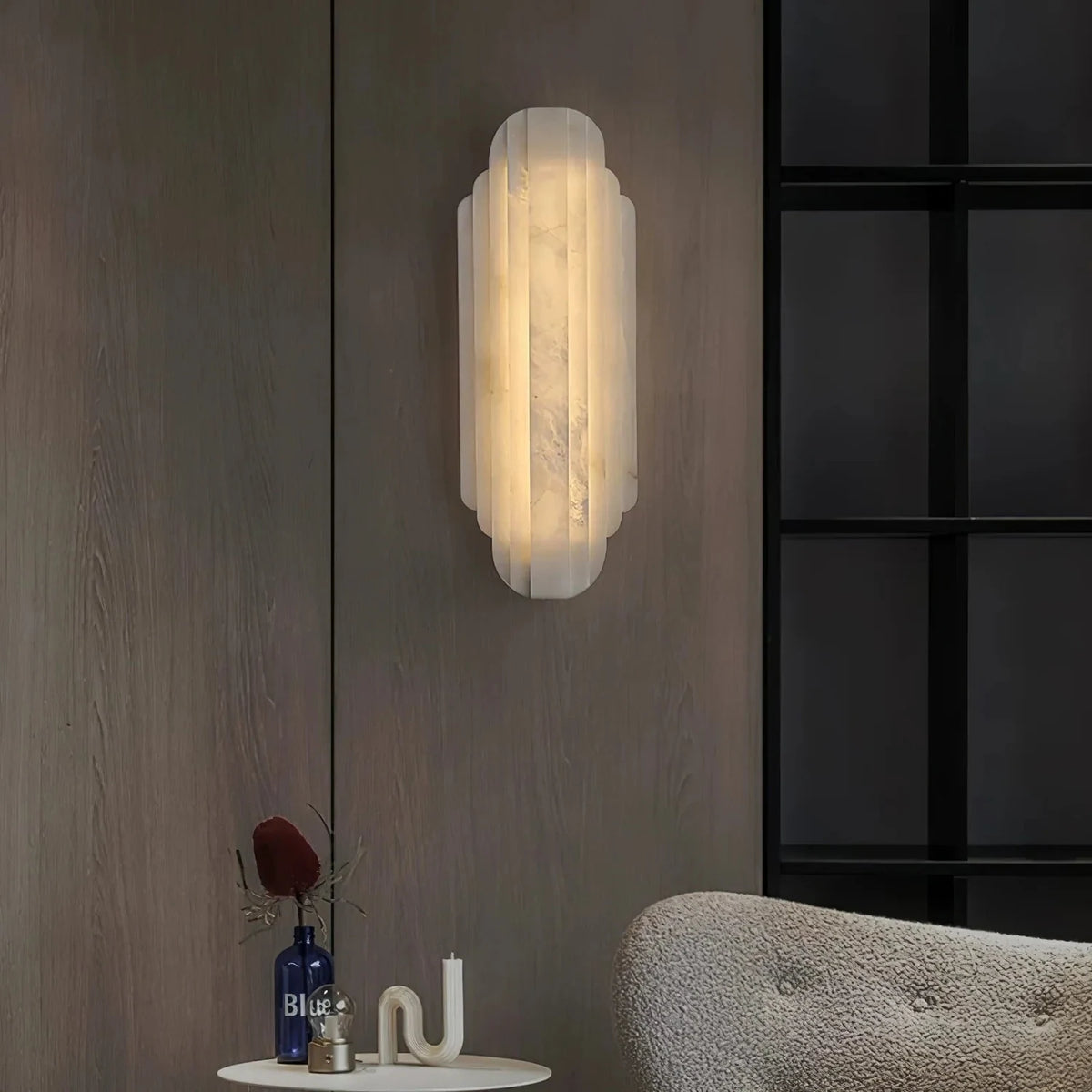 Cascade Fluted Vanity Wall Sconce light fixture by AUVIELIGHT