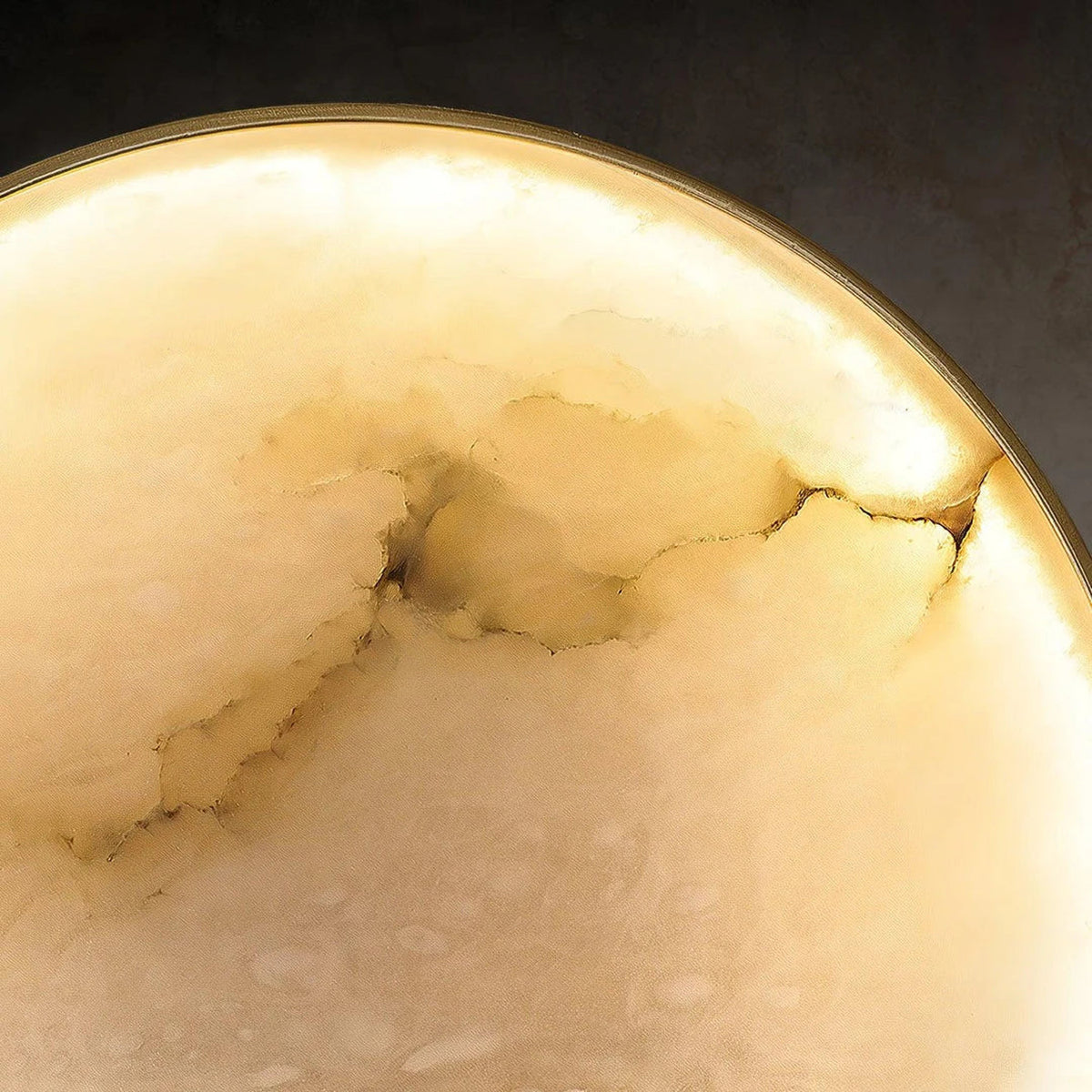 Cloud Disc Light in stone for Living Room by AUVIELIGHT