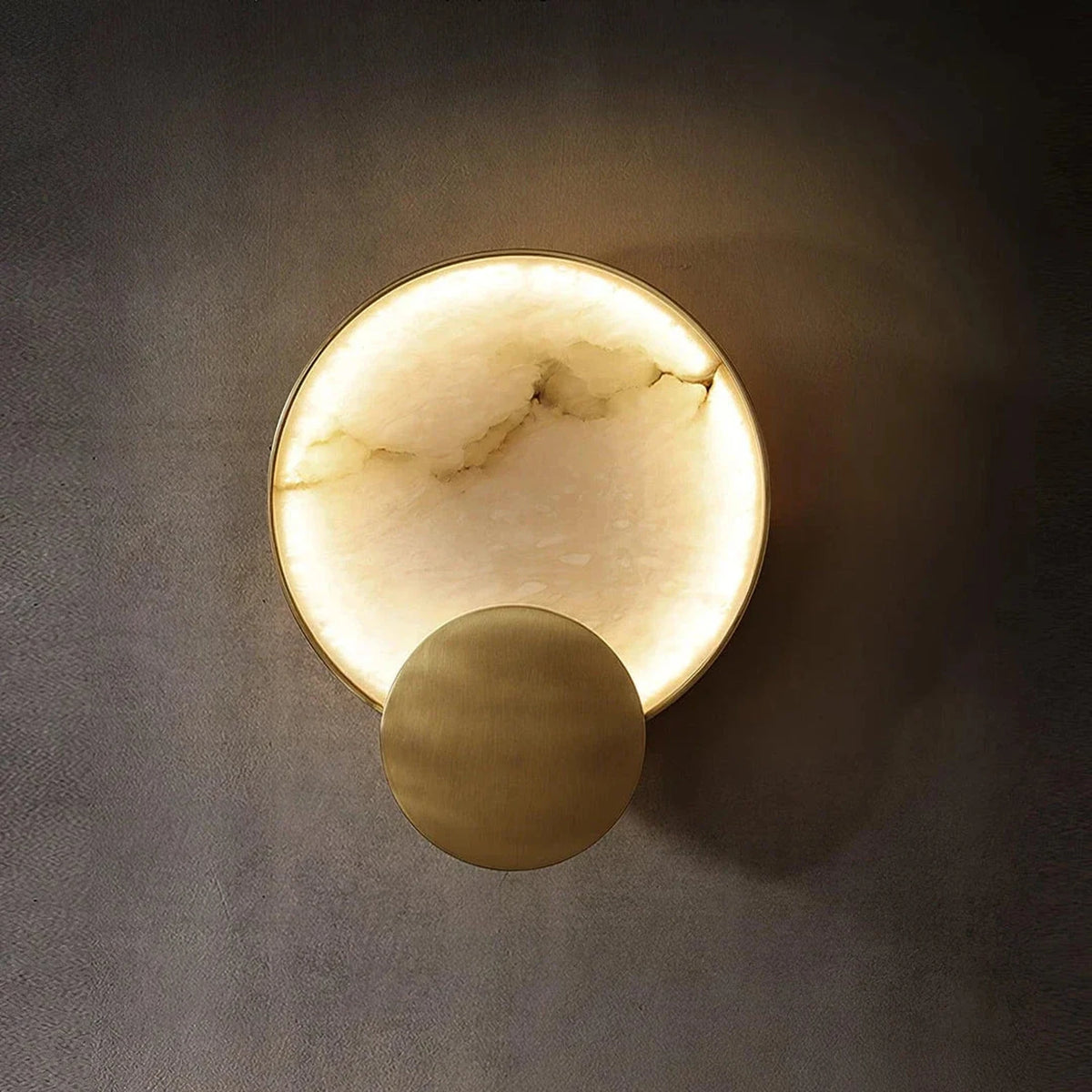 Cloud Disc Light in stone for Living Room by AUVIELIGHT