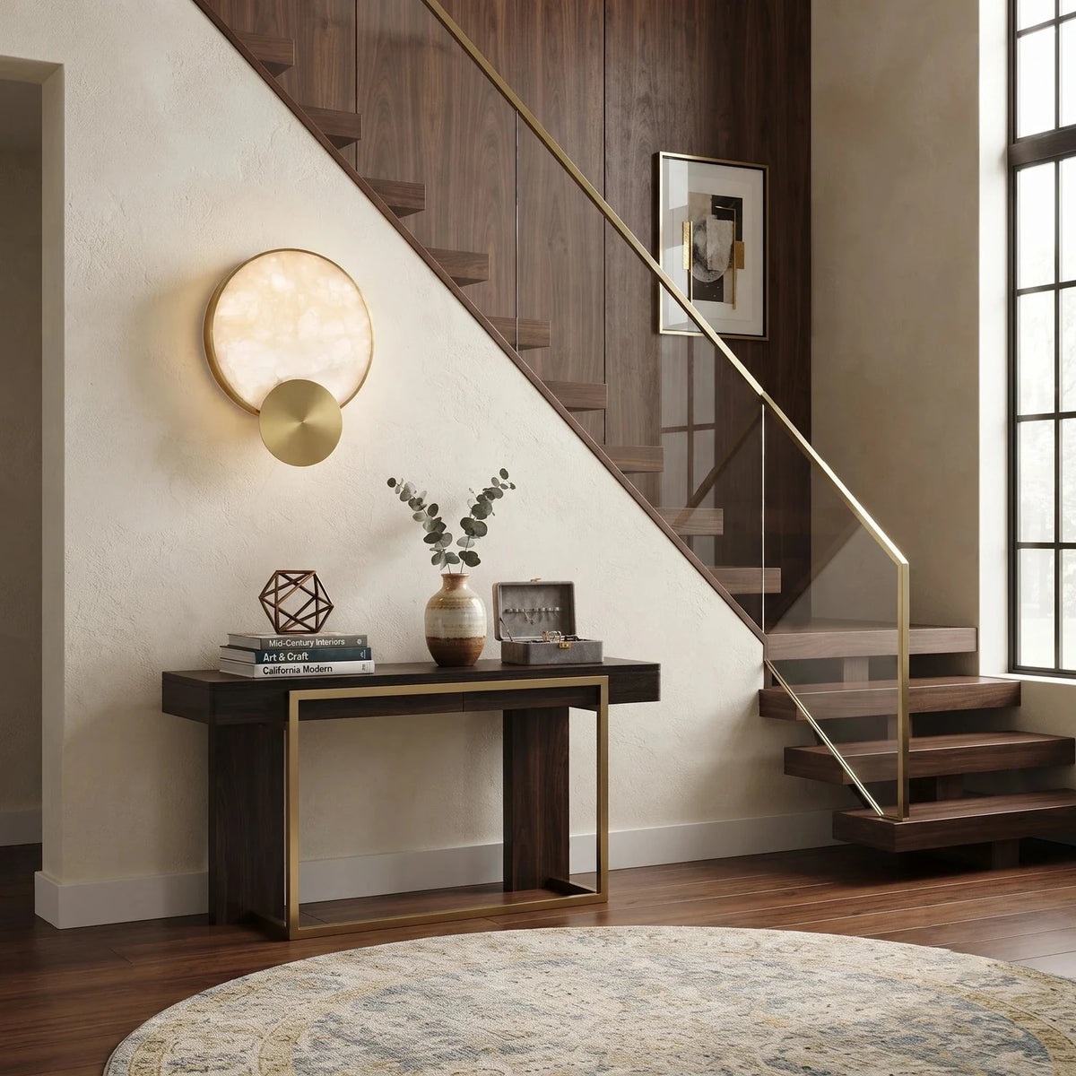 Cloud Disc Light in stone for Living Room by AUVIELIGHT