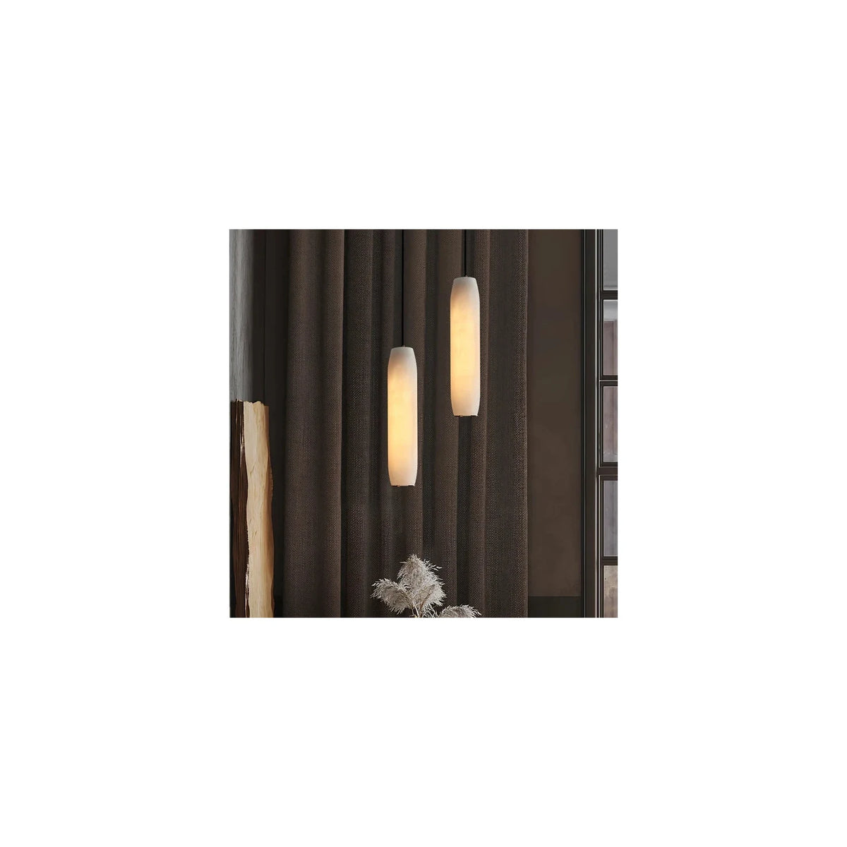 Cocoon Alabaster Mini Pendant Light by AUVIELIGHT