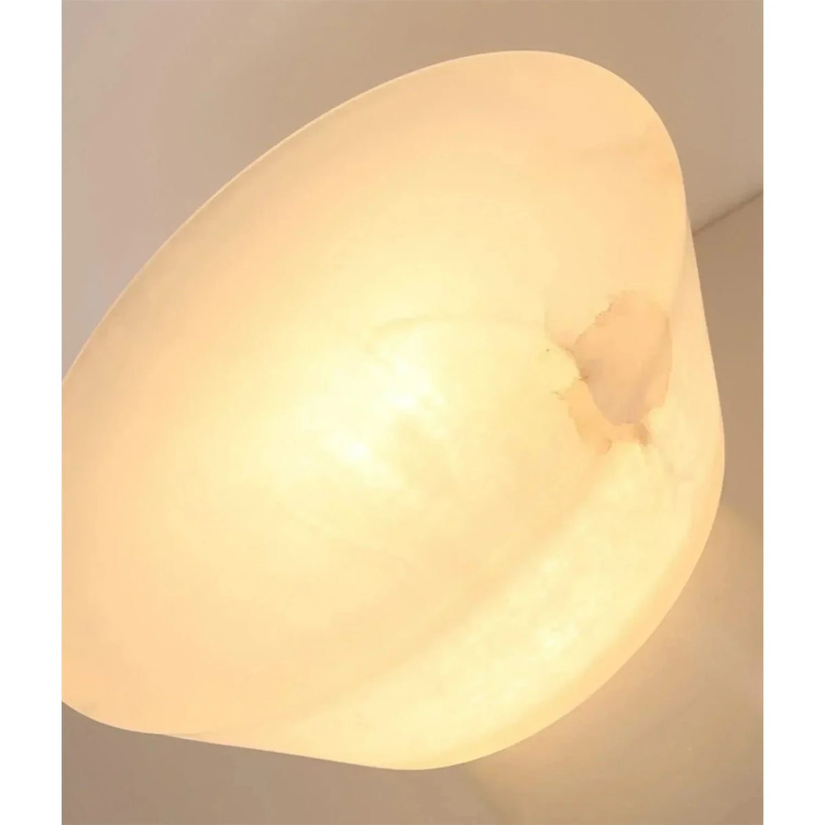 Conical Table Lamp in alabaster for Living Room light fixture by AUVIELIGHT