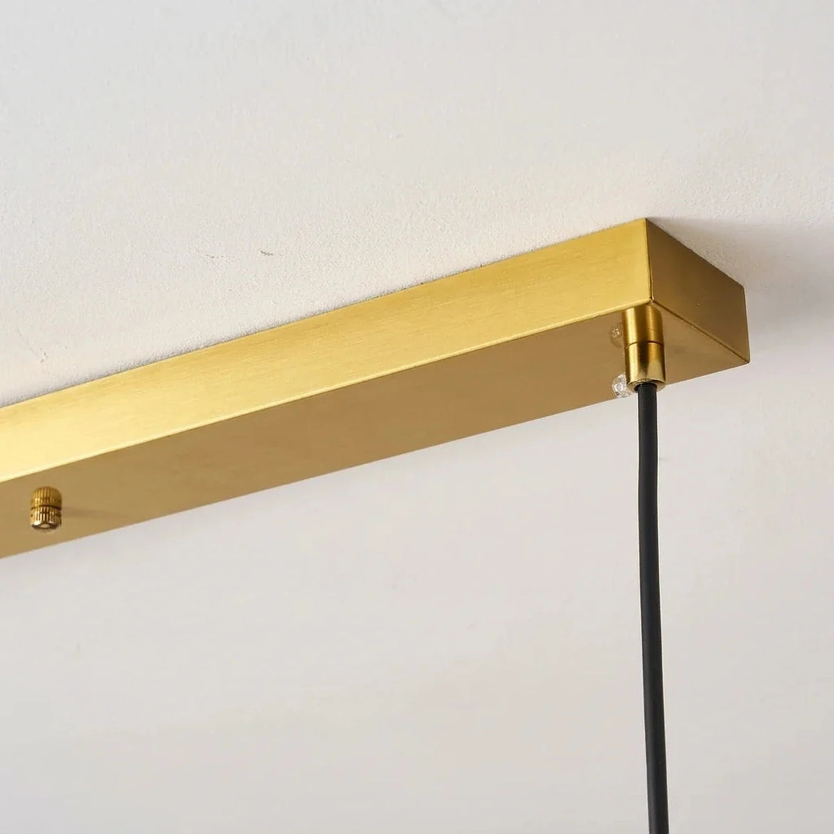 Country Linear Pendant Light in rose porcelain for Kitchen Island by AUVIELIGHT