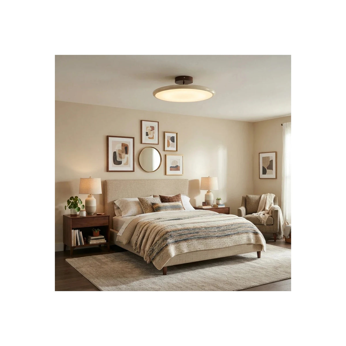 CremaDome Ultra-Flat Bedroom Ceiling Fixture light fixture by AUVIELIGHT