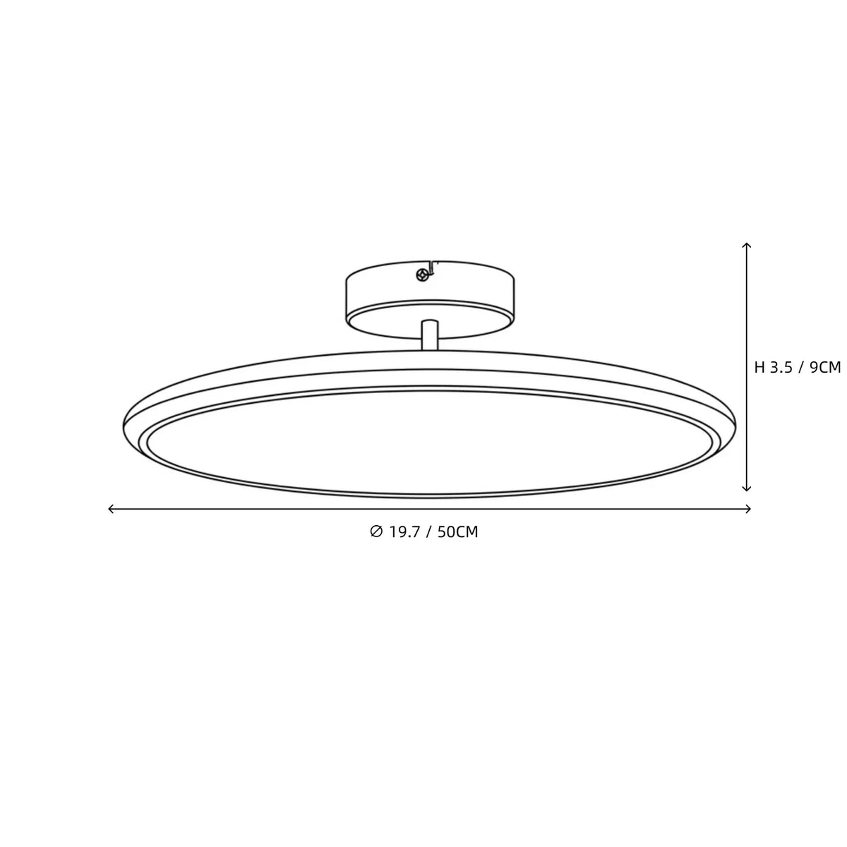 CremaDome Ultra-Flat Bedroom Ceiling Fixture light fixture by AUVIELIGHT