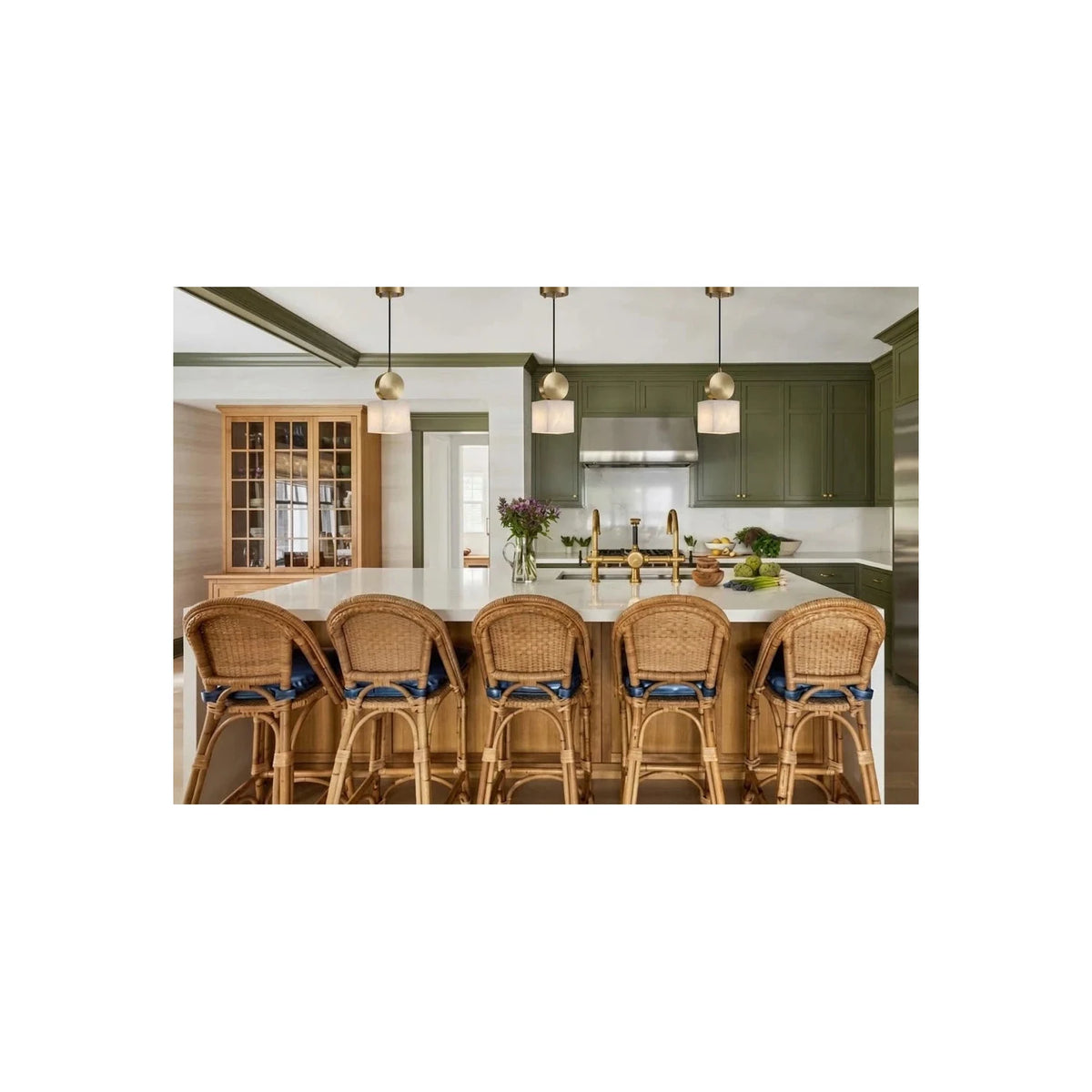 Cube Alabaster Pendant Light by AUVIELIGHT