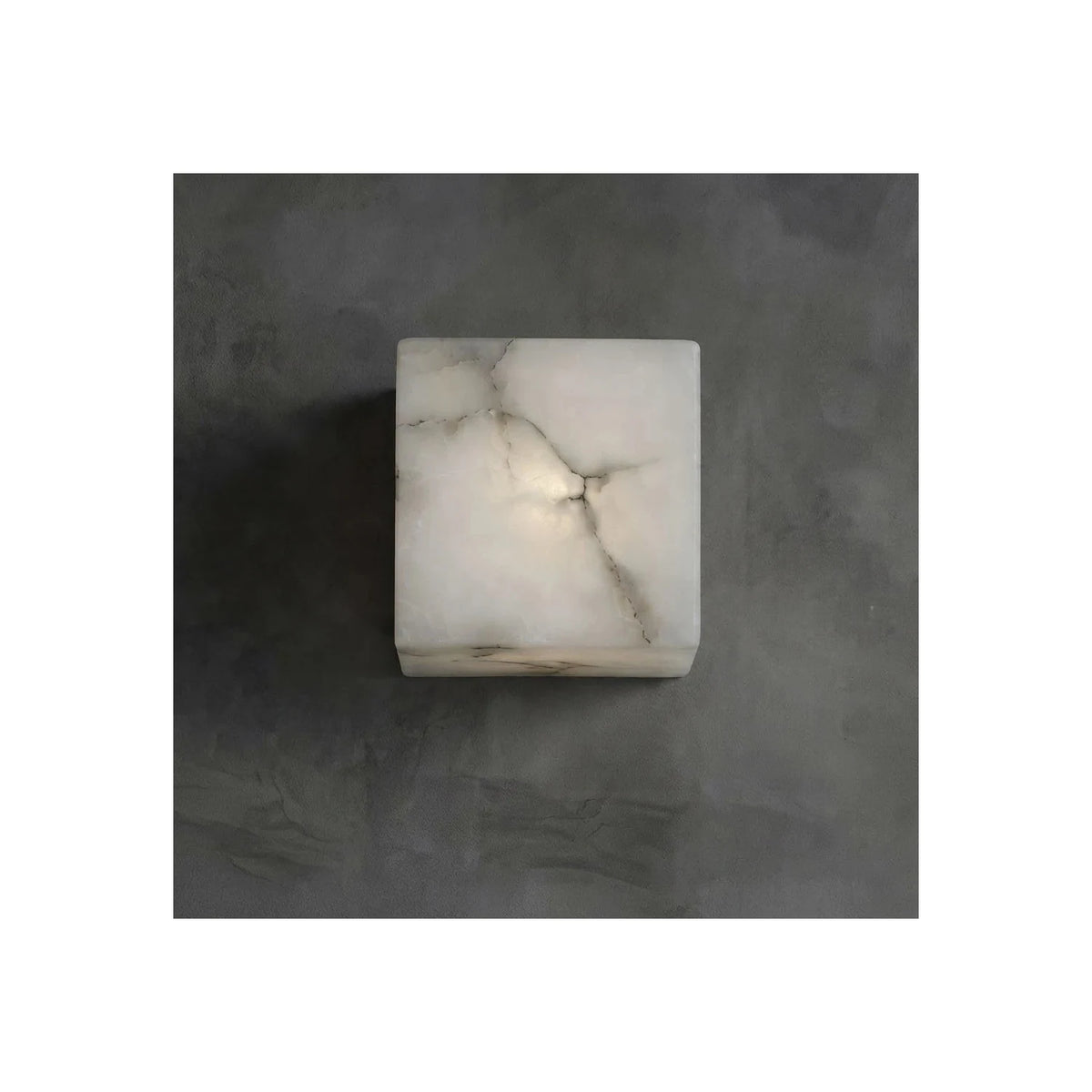 Cube Alabaster Wall Sconce light fixture by AUVIELIGHT