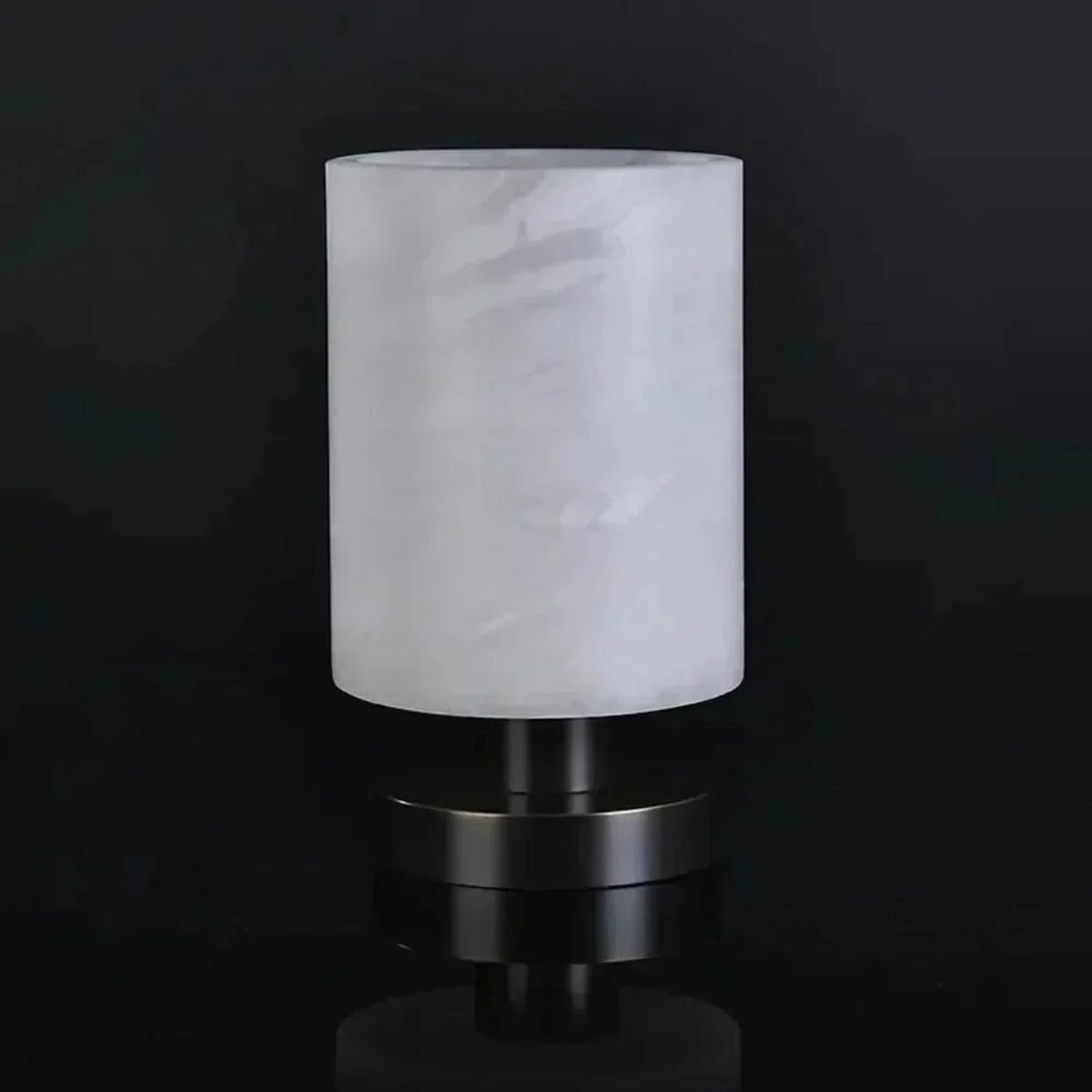 Cylinder Table Lamp in alabaster for Living Room light fixture by AUVIELIGHT