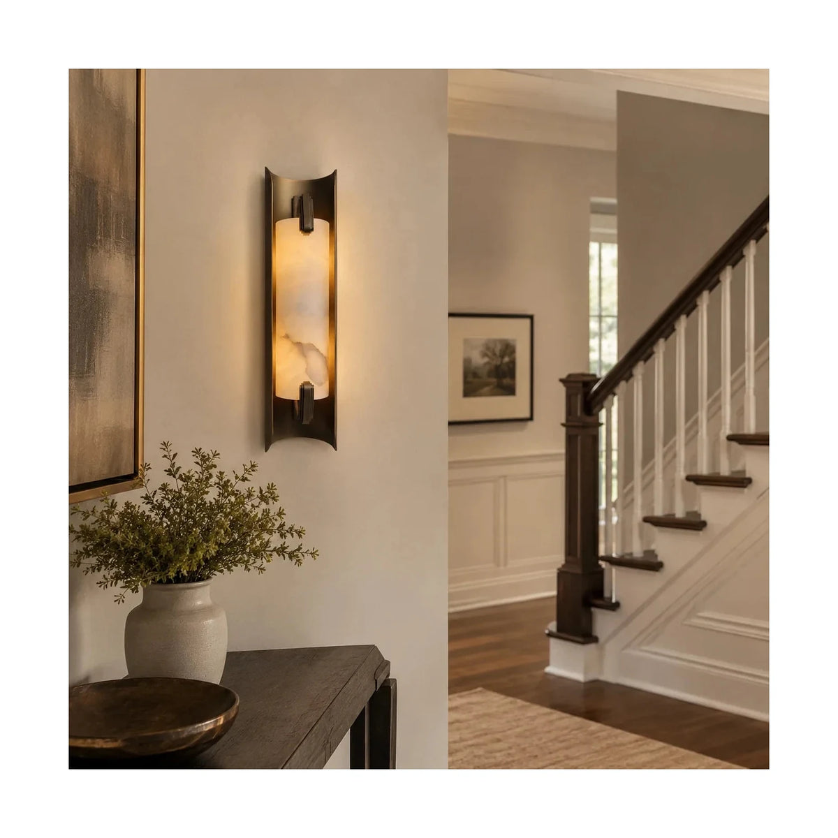 DecoColumn Architectural Stone Wall Light by AUVIELIGHT