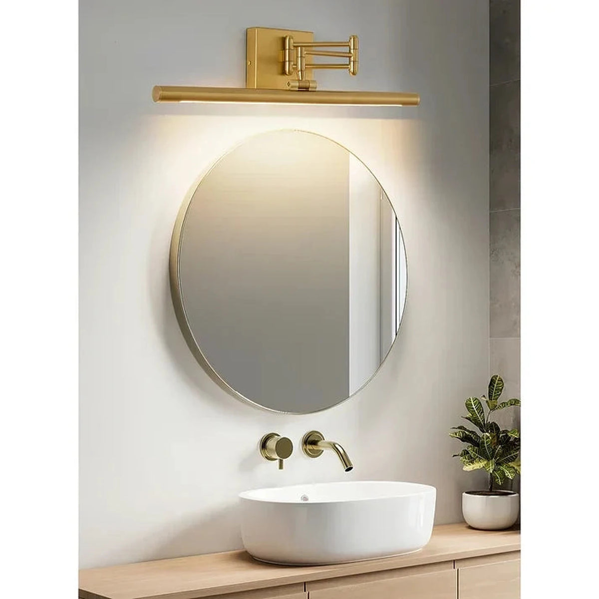 Display Linear Lamp in brass for Living Room by AUVIELIGHT