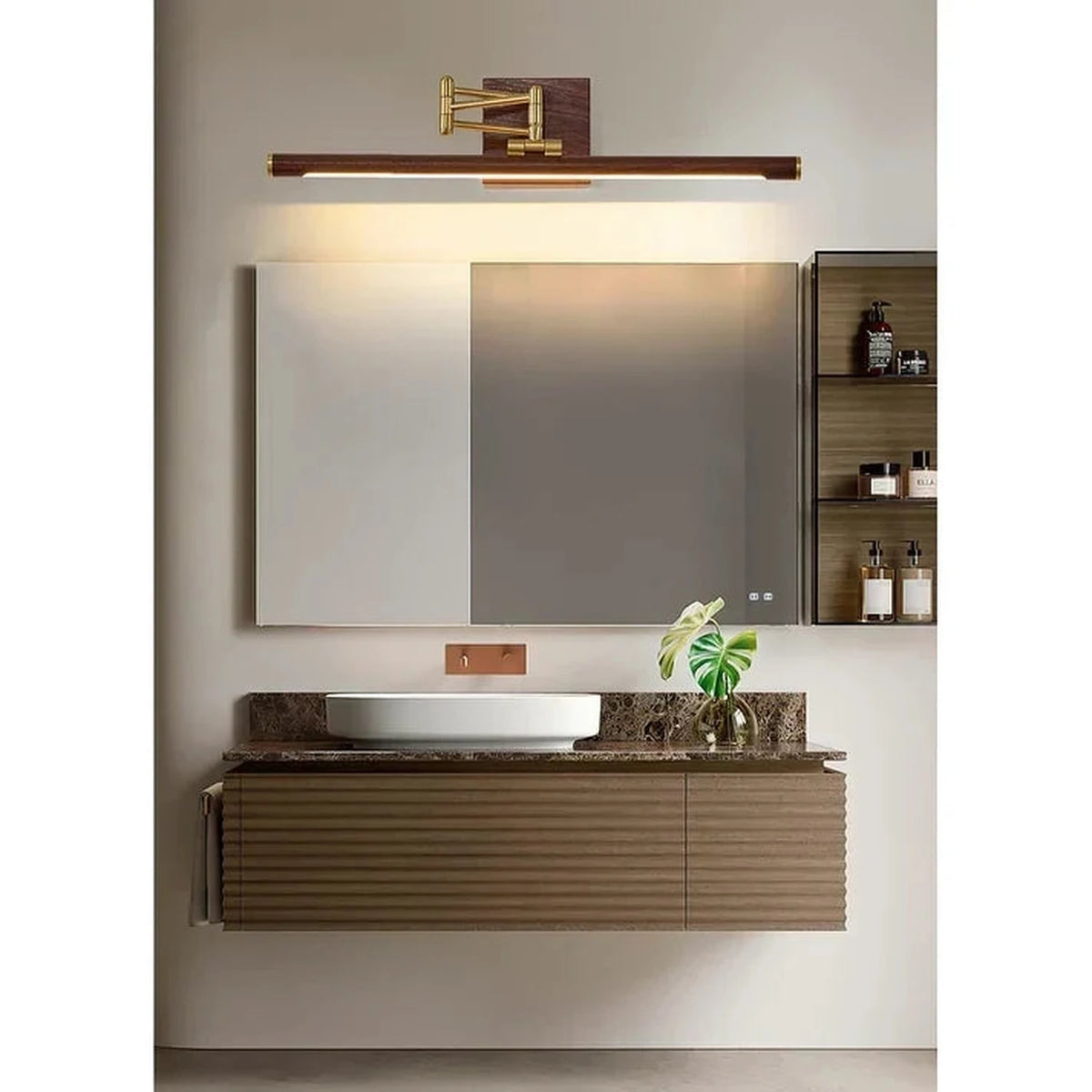 Display Linear Lamp in brass for Living Room by AUVIELIGHT