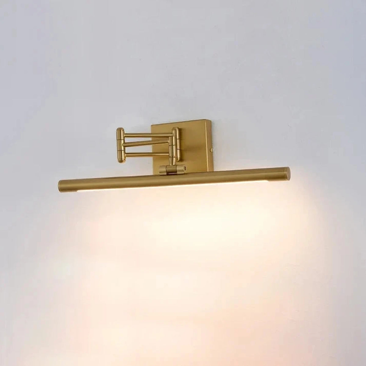 Display Linear Lamp in brass for Living Room by AUVIELIGHT, L 75cm x W 25cm x H 12cm / L 29.5″ x W 9.8″ x H 4.7″ / Copper