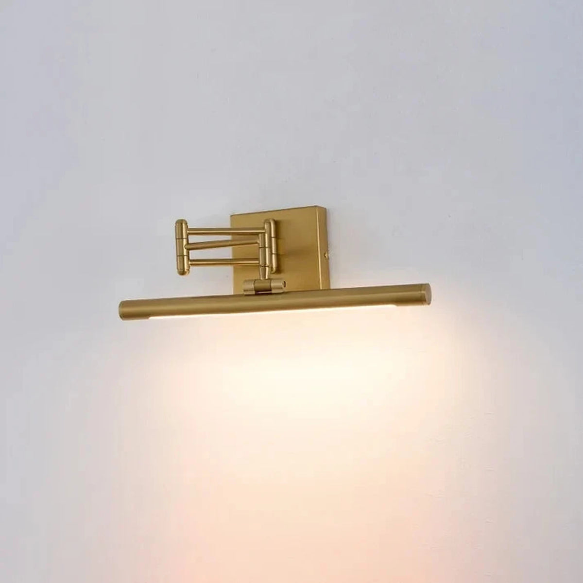 Display Linear Lamp in brass for Living Room by AUVIELIGHT, L 40cm x W 25cm x H 12cm / L 15.7″ x W 9.8″ x H 4.7″ / Copper