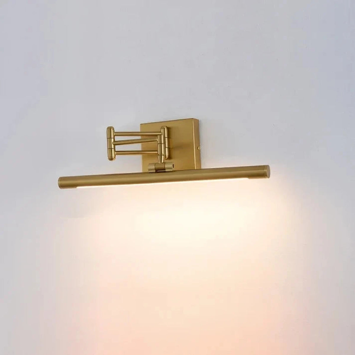 Display Linear Lamp in brass for Living Room by AUVIELIGHT, L 60cm x W 25cm x H 12cm / L 23.6″ x W 9.8″ x H 4.7″ / Copper
