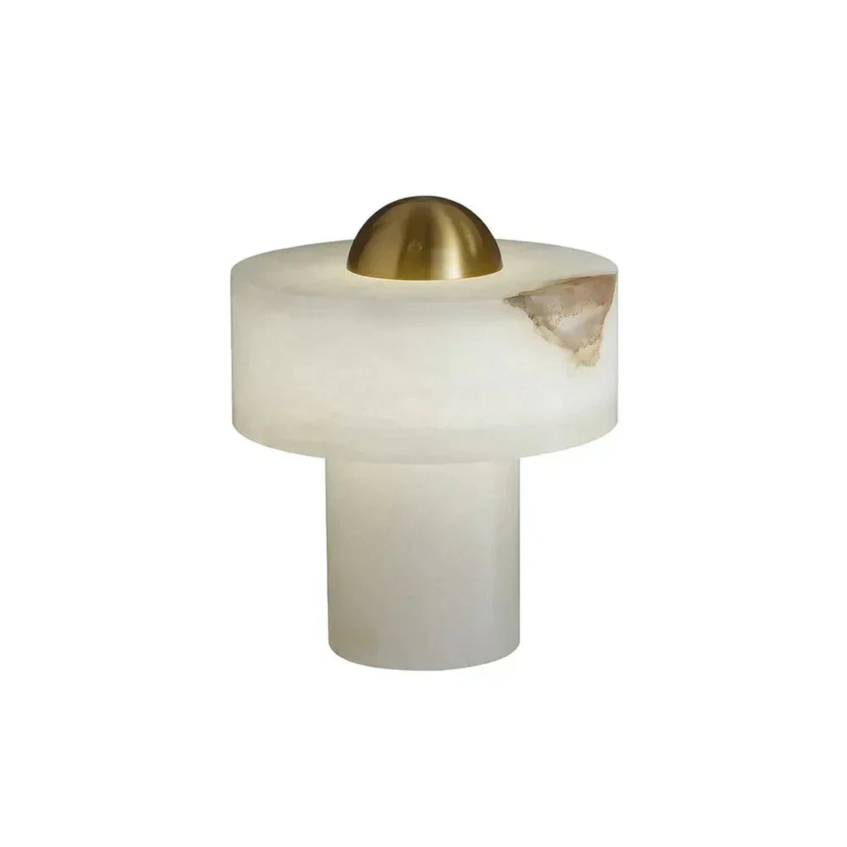 Dome Table Lamp in alabaster for Living Room light fixture by AUVIELIGHT, Dia 25cm x H 25cm / ∅ 9.8″ x H 9.8″ / White / AU plug and 3 other sizes
