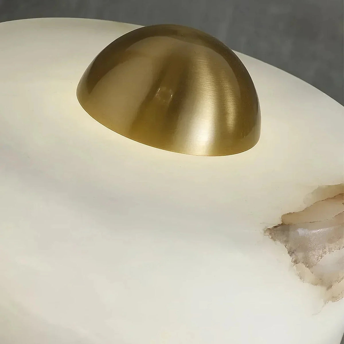 Dome Table Lamp in alabaster for Living Room light fixture by AUVIELIGHT