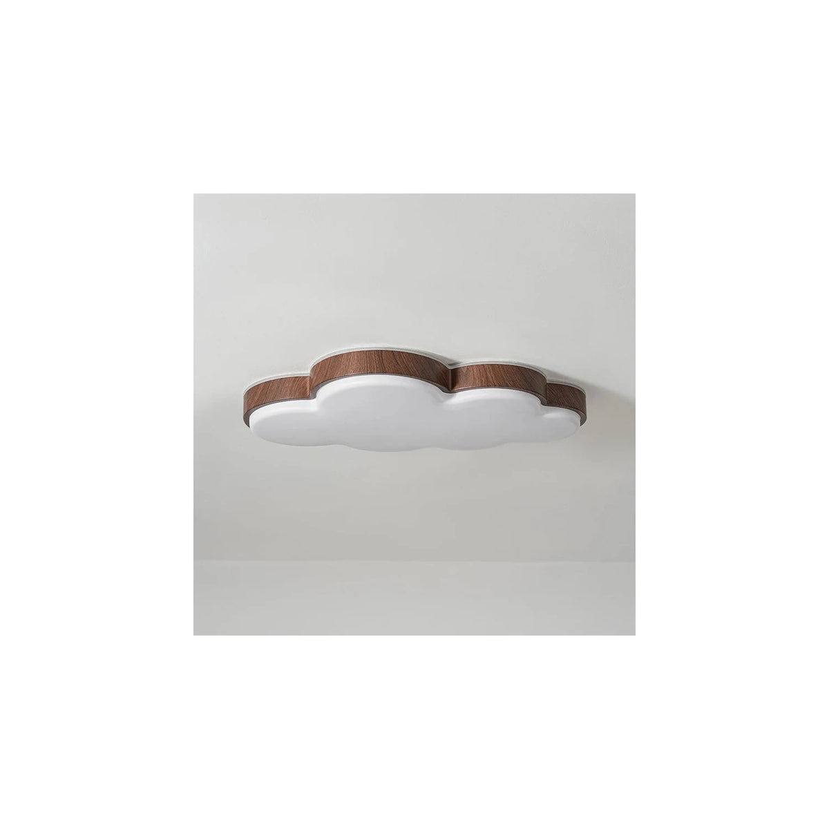 DreamCloud Wooden Nursery Ceiling Fixture light fixture by AUVIELIGHT, ∅ 25.6″ x H 17″ / Brown