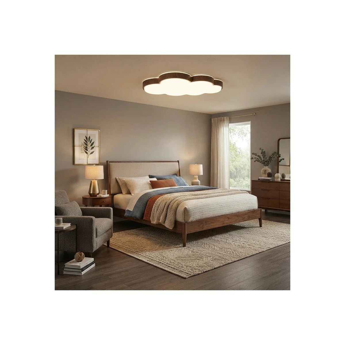 DreamCloud Wooden Nursery Ceiling Fixture light fixture by AUVIELIGHT