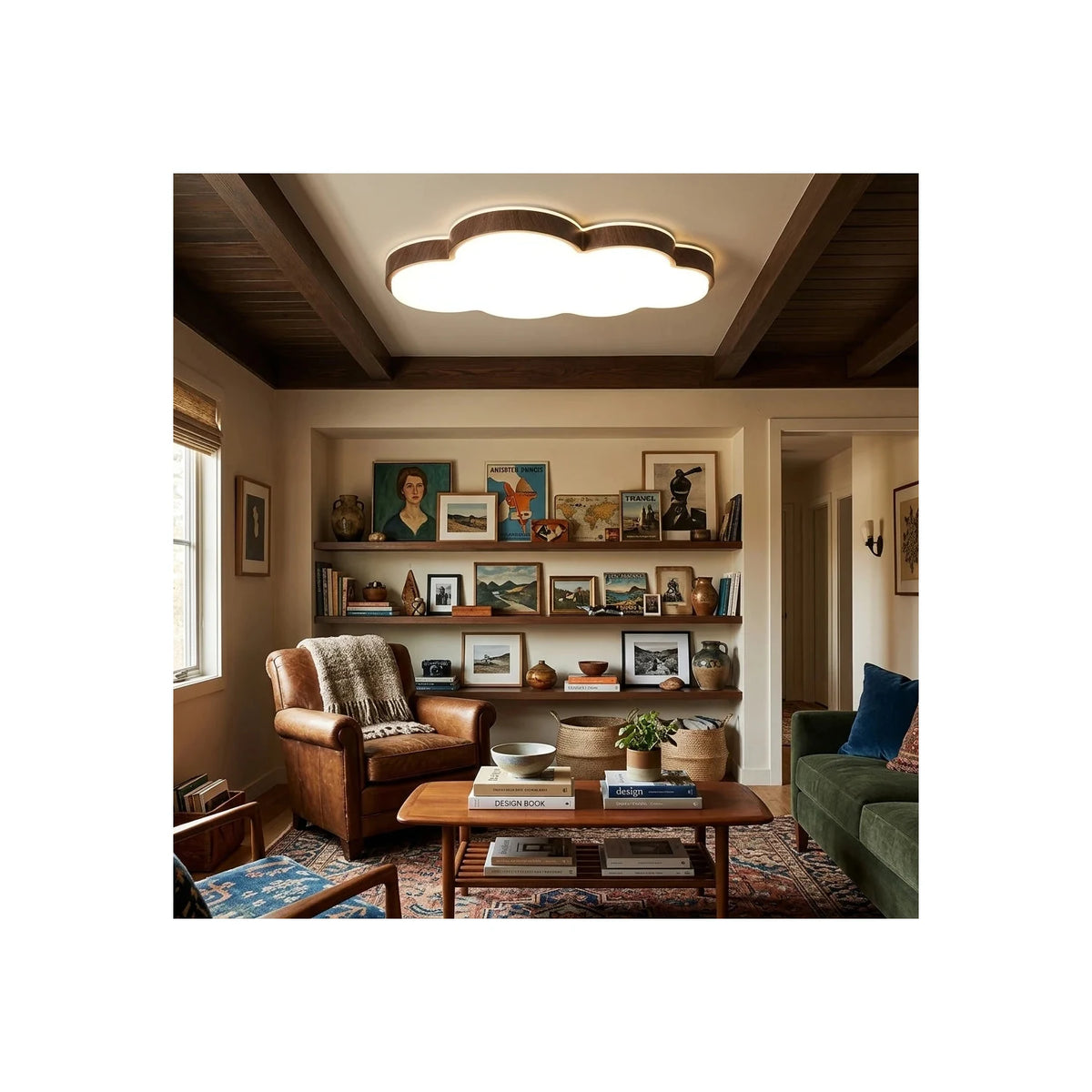 DreamCloud Wooden Nursery Ceiling Fixture light fixture by AUVIELIGHT