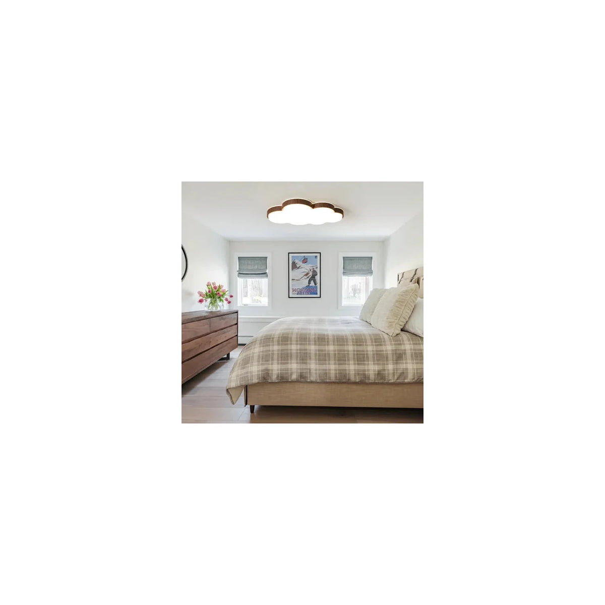 DreamCloud Wooden Nursery Ceiling Fixture light fixture by AUVIELIGHT