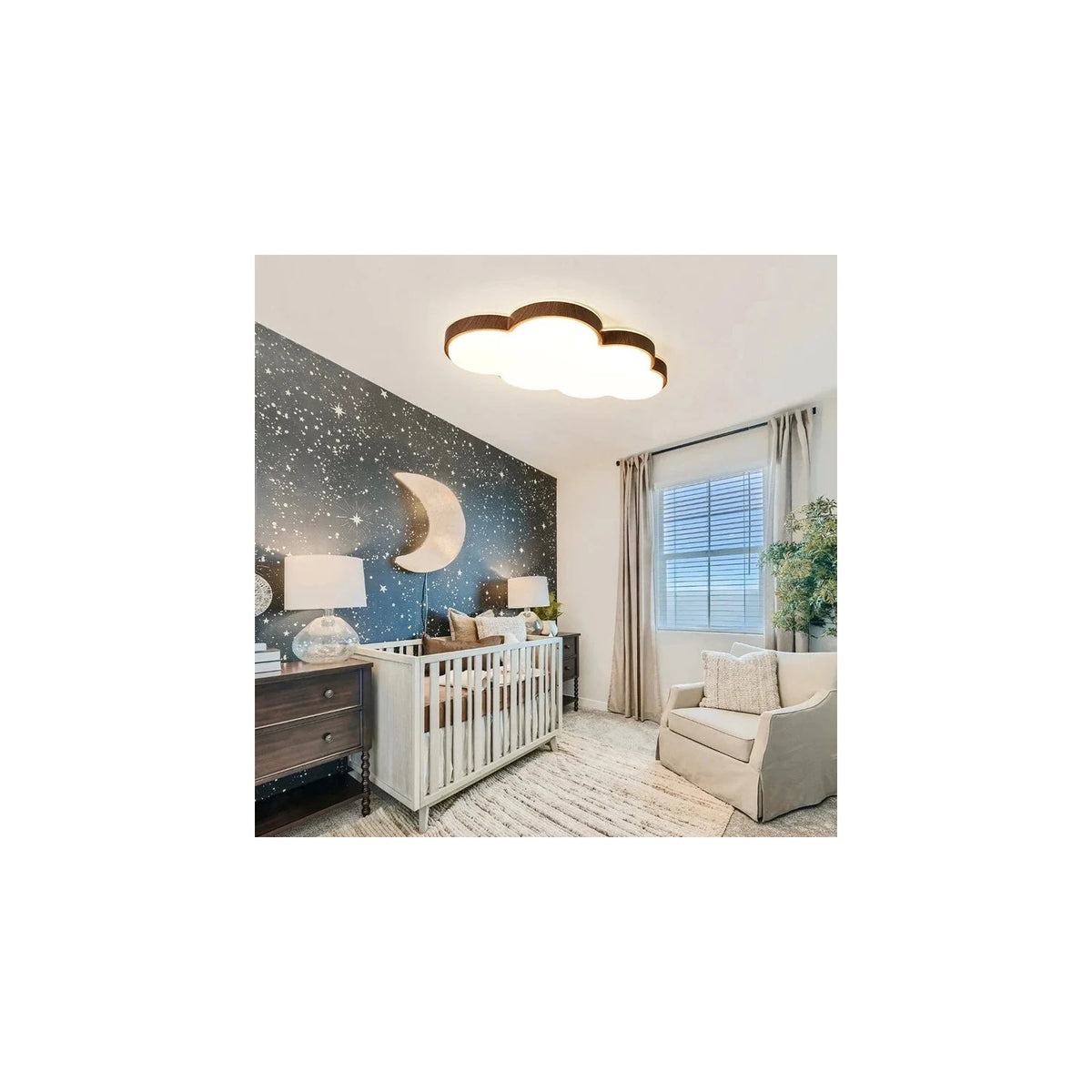 DreamCloud Wooden Nursery Ceiling Fixture light fixture by AUVIELIGHT