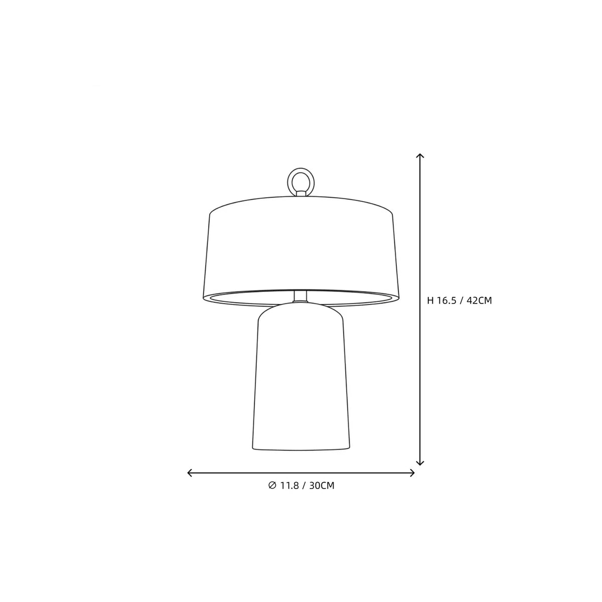Drum Table Lamp in alabaster for Living Room light fixture by AUVIELIGHT