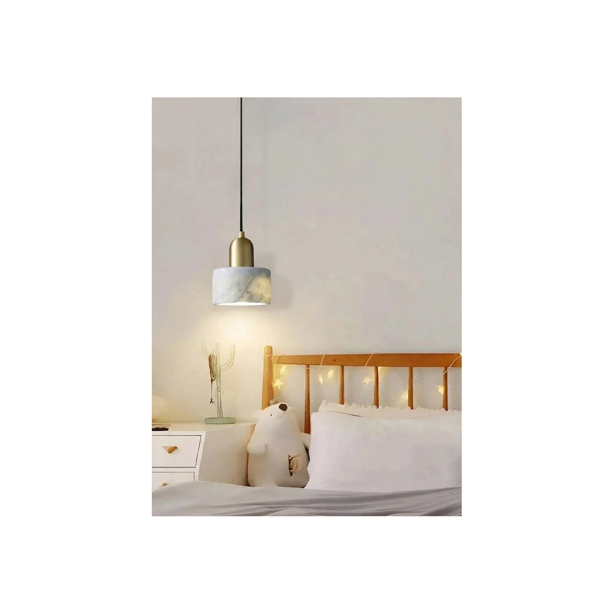 Drumo Alabaster Pendant Light by AUVIELIGHT