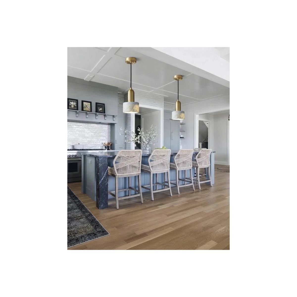 Drumo Alabaster Pendant Light by AUVIELIGHT