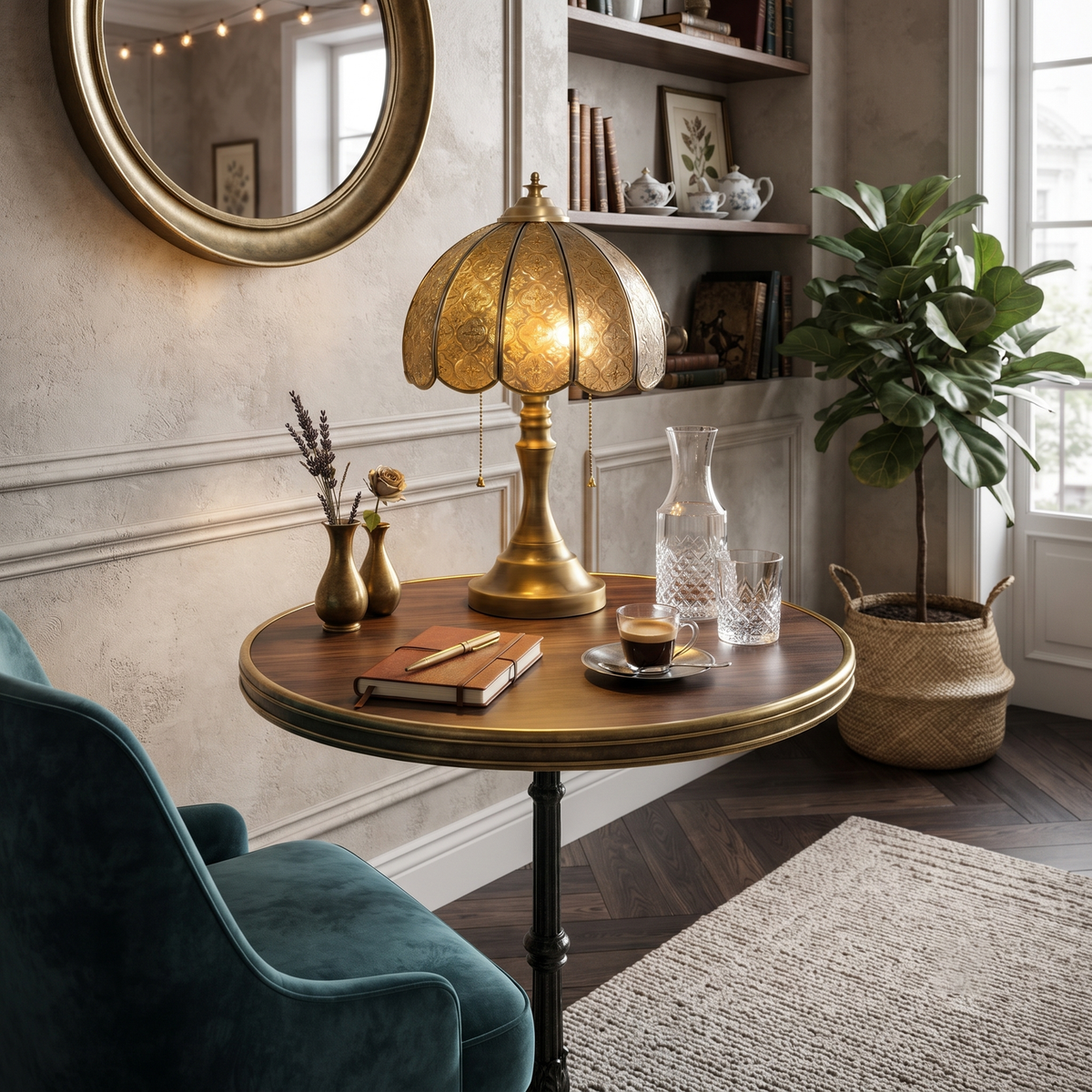 Embossed Cross Table Lamp for Living Room light fixture by AUVIELIGHT