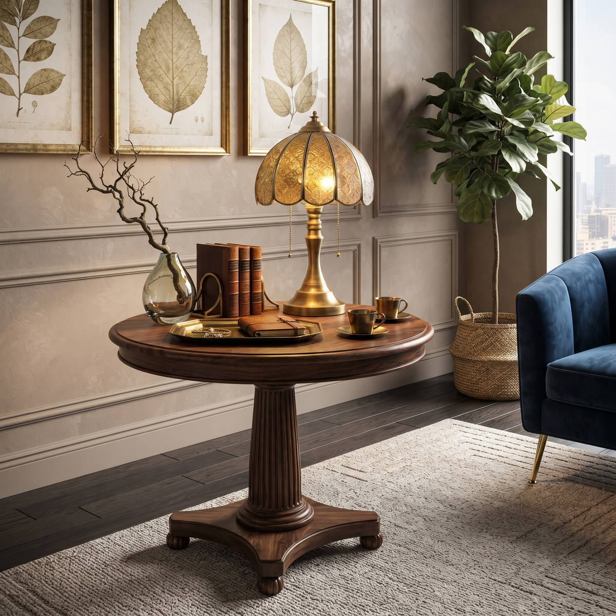 Embossed Cross Table Lamp for Living Room light fixture by AUVIELIGHT