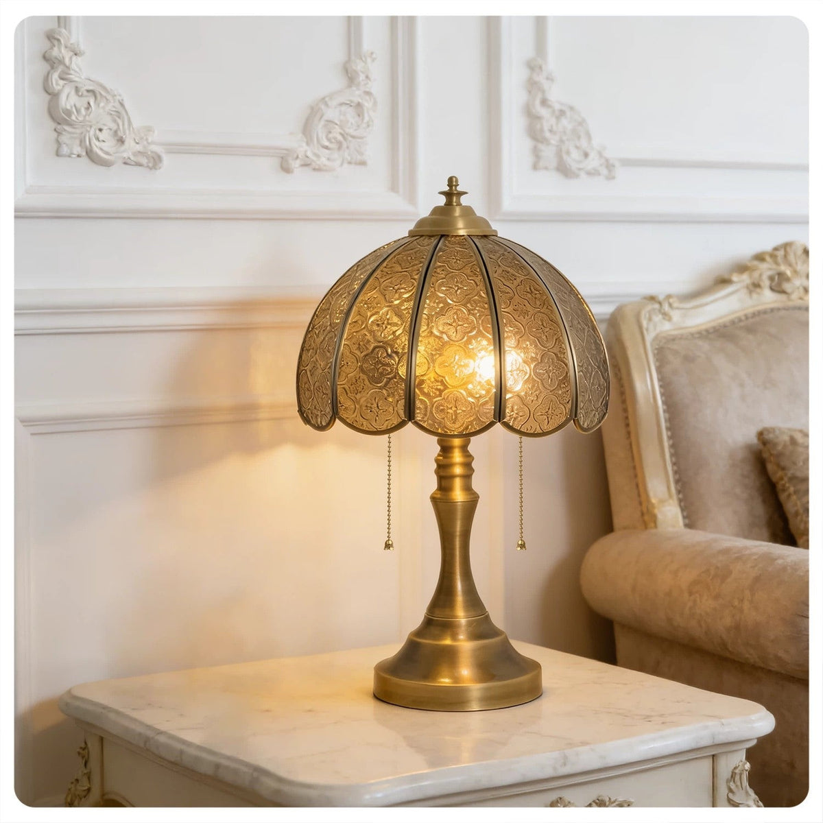 Embossed Cross Table Lamp for Living Room light fixture by AUVIELIGHT