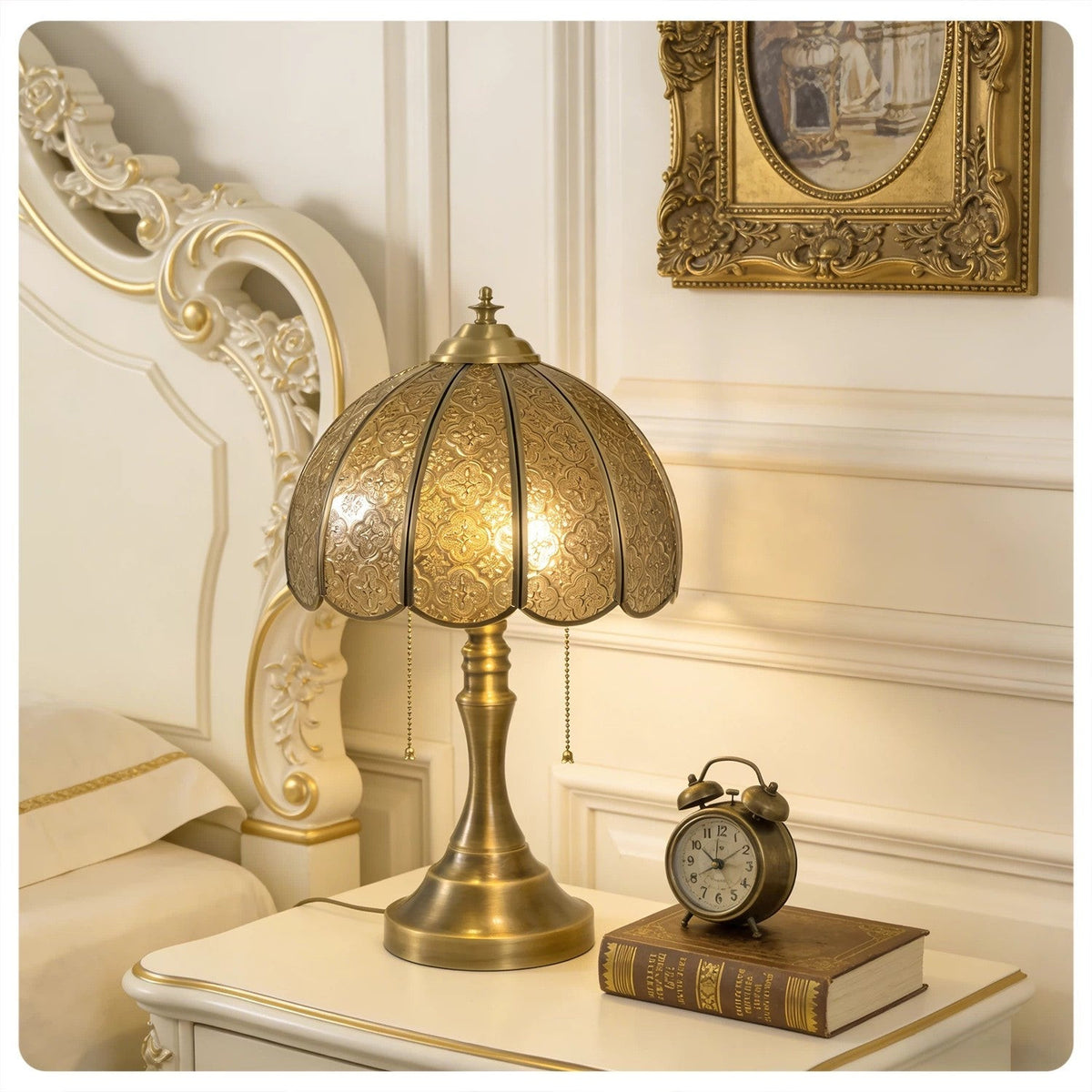 Embossed Cross Table Lamp for Living Room light fixture by AUVIELIGHT