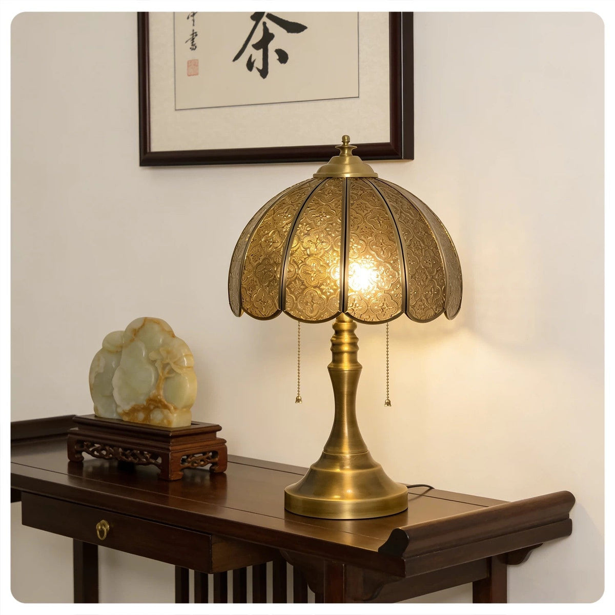 Embossed Cross Table Lamp for Living Room light fixture by AUVIELIGHT