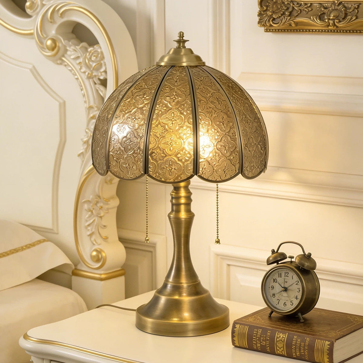 Embossed Cross Table Lamp for Living Room light fixture by AUVIELIGHT