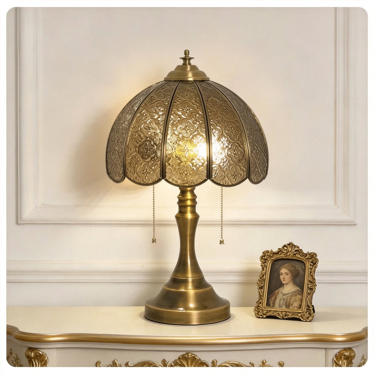 Embossed Cross Table Lamp for Living Room light fixture by AUVIELIGHT