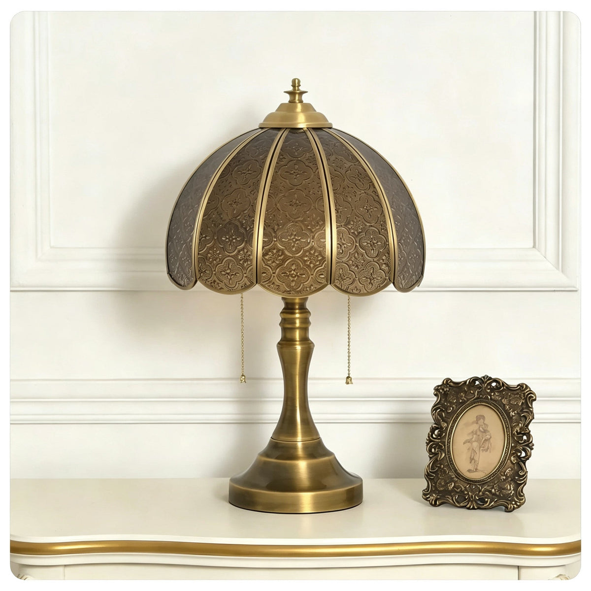 Embossed Cross Table Lamp for Living Room light fixture by AUVIELIGHT