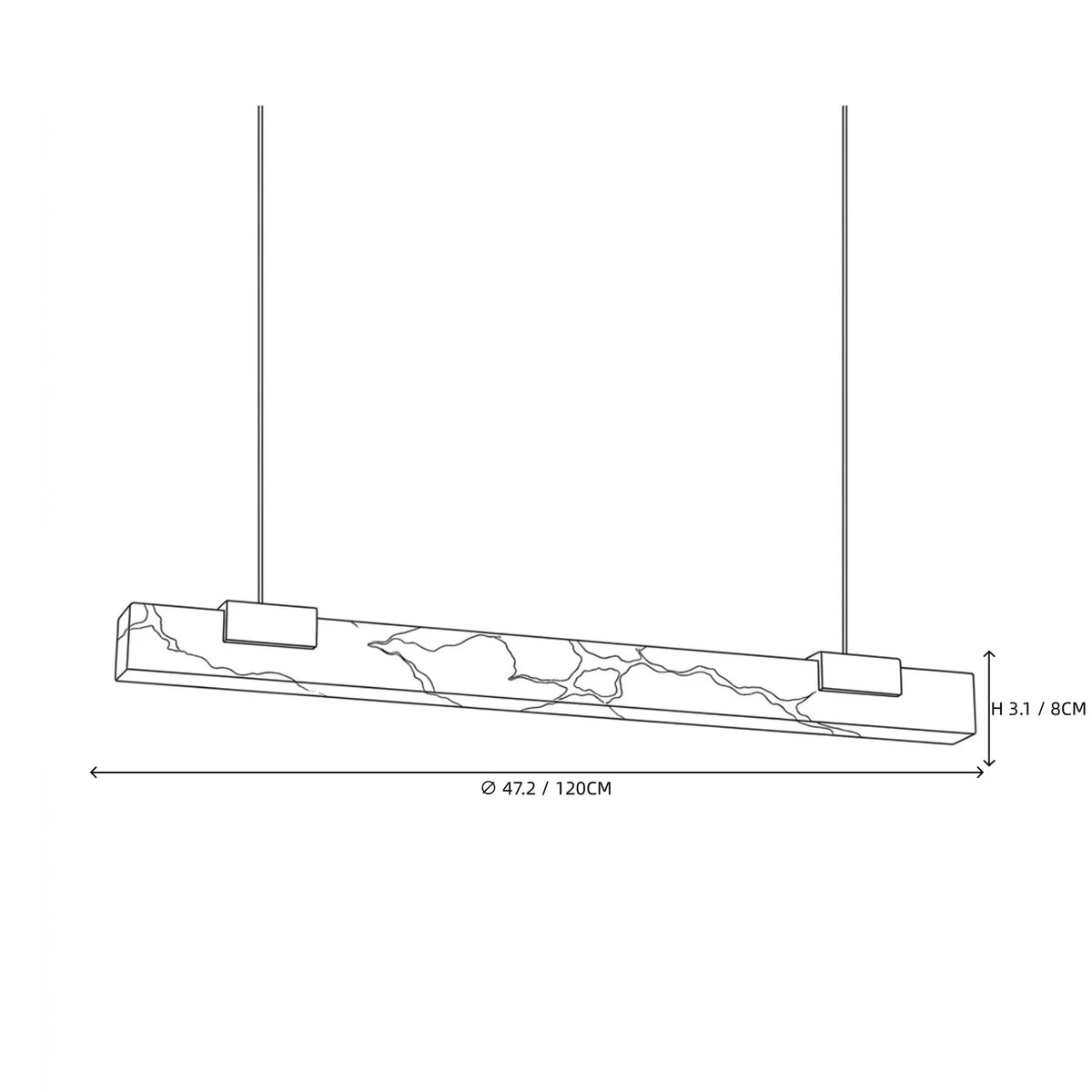 Equinox Dining Room Stone Chandelier light fixture by AUVIELIGHT