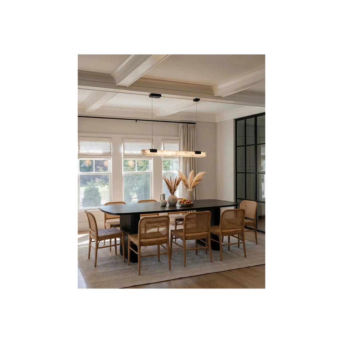 Equinox Dining Room Stone Chandelier light fixture by AUVIELIGHT