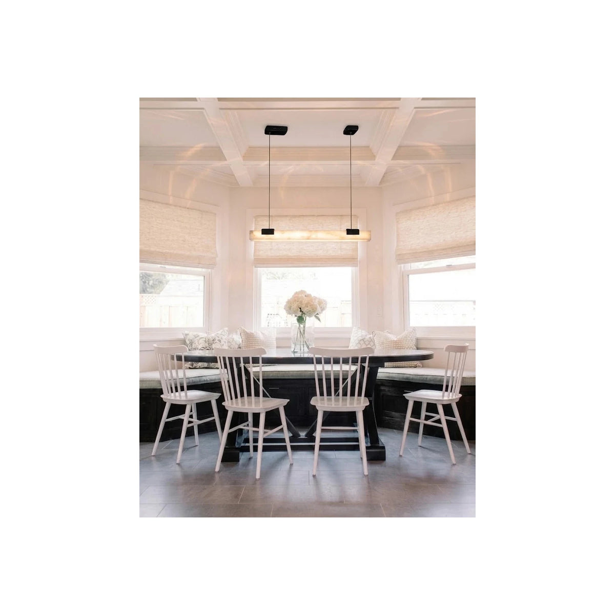 Equinox Dining Room Stone Chandelier light fixture by AUVIELIGHT