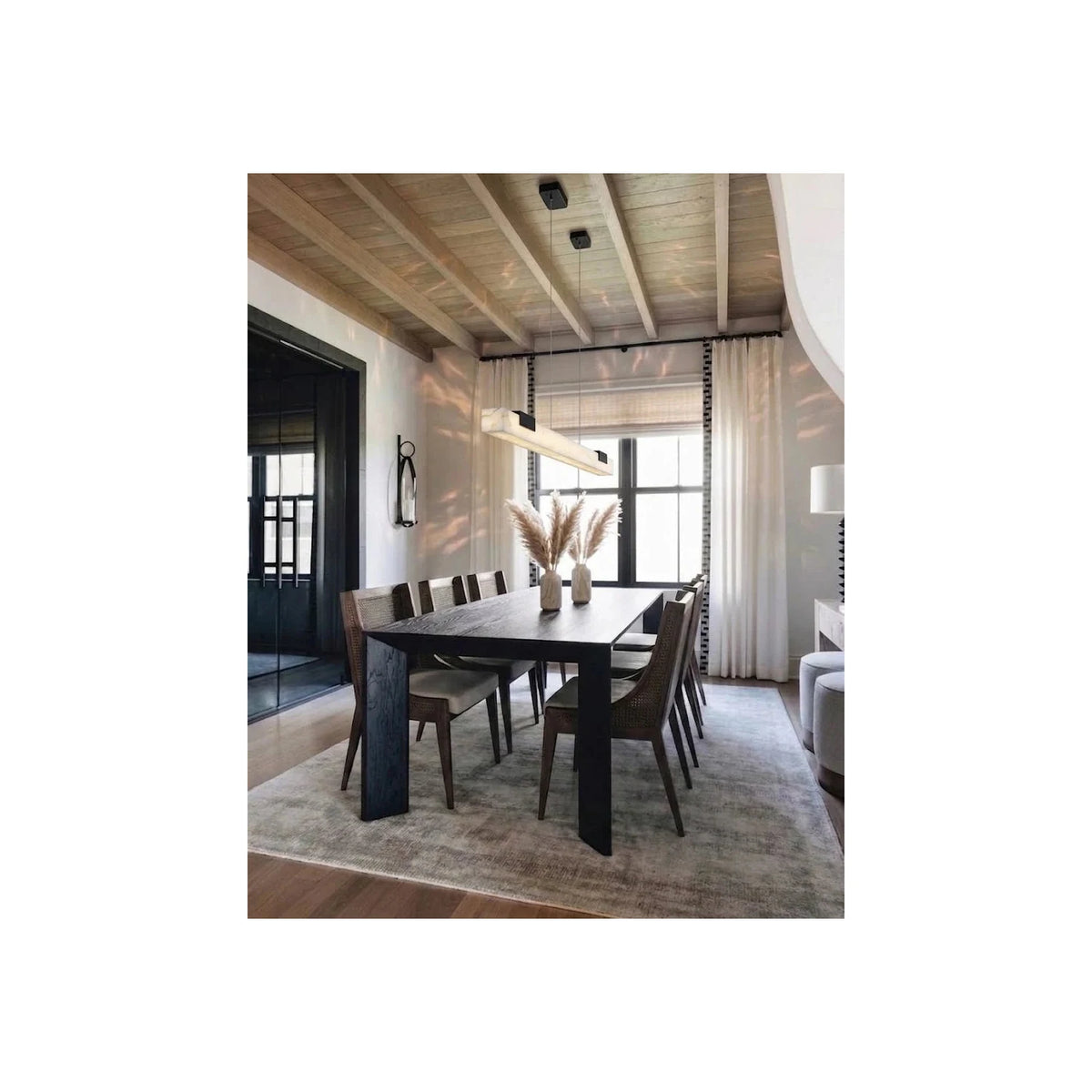 Equinox Dining Room Stone Chandelier light fixture by AUVIELIGHT