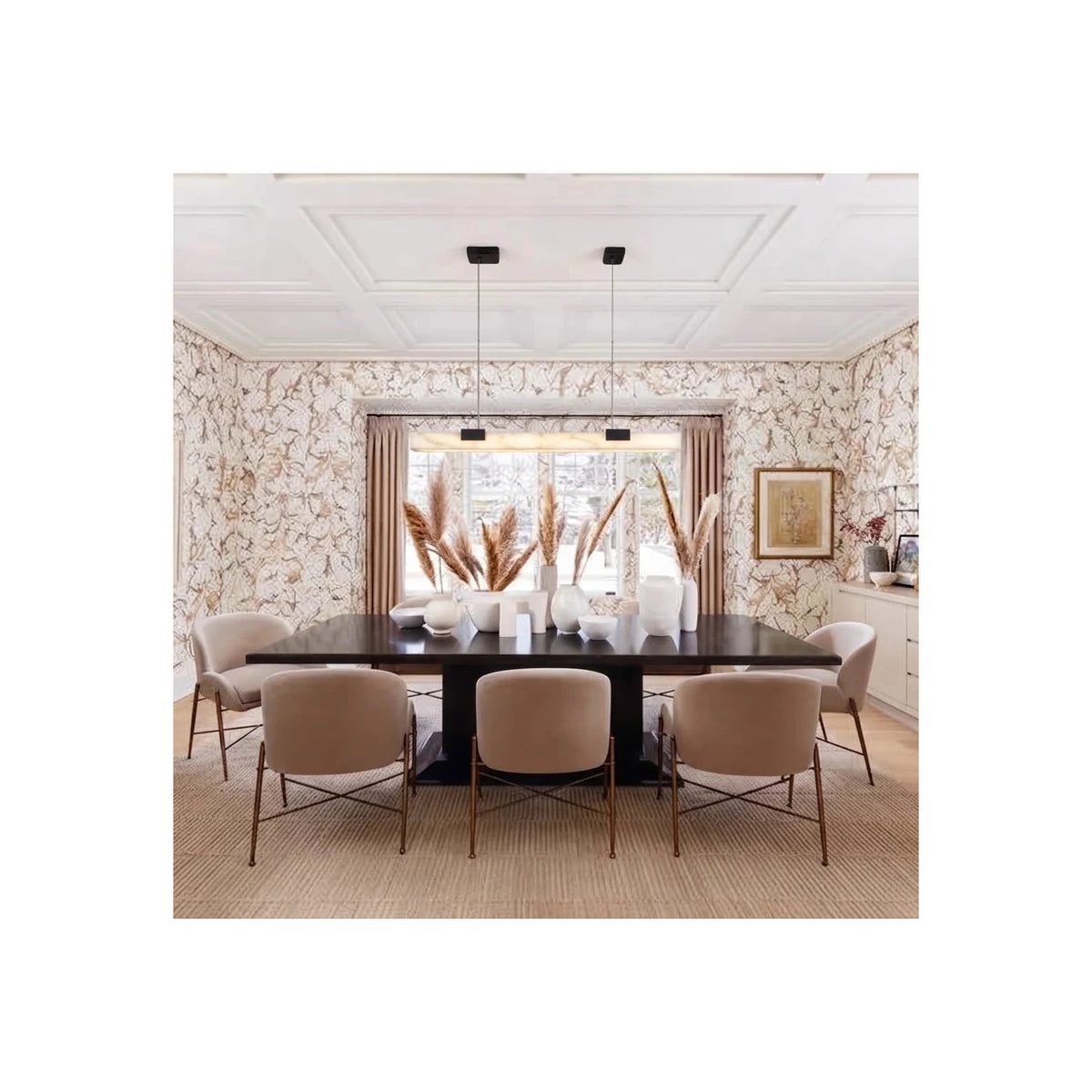 Equinox Dining Room Stone Chandelier light fixture by AUVIELIGHT