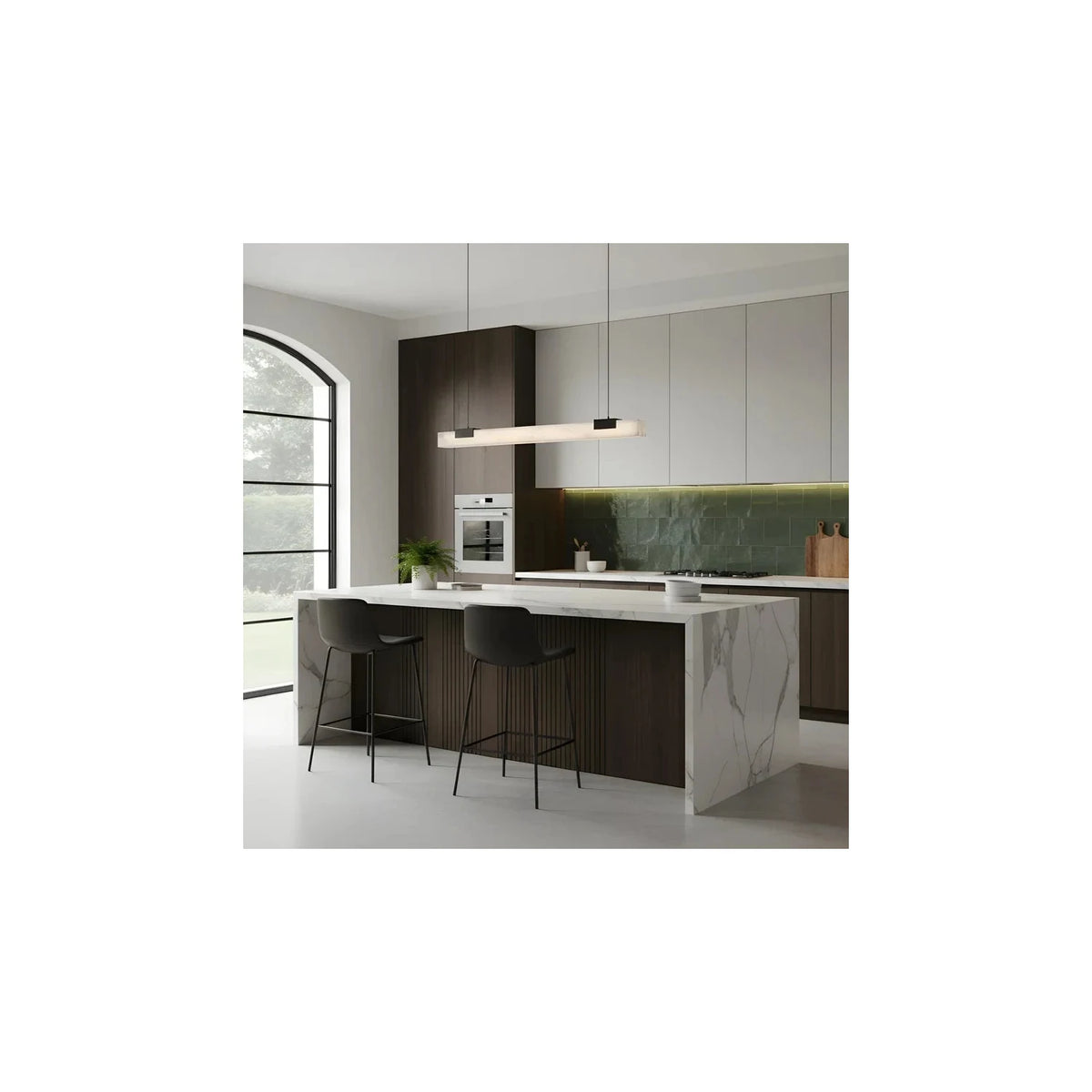 Equinox Dining Room Stone Chandelier light fixture by AUVIELIGHT