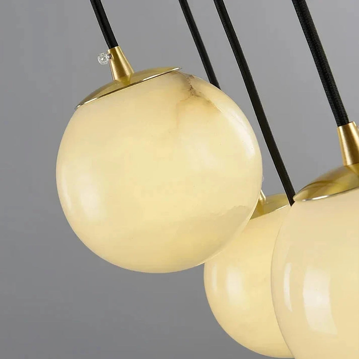 Floating Sphere Pendant Light in stone for Kitchen Island by AUVIELIGHT