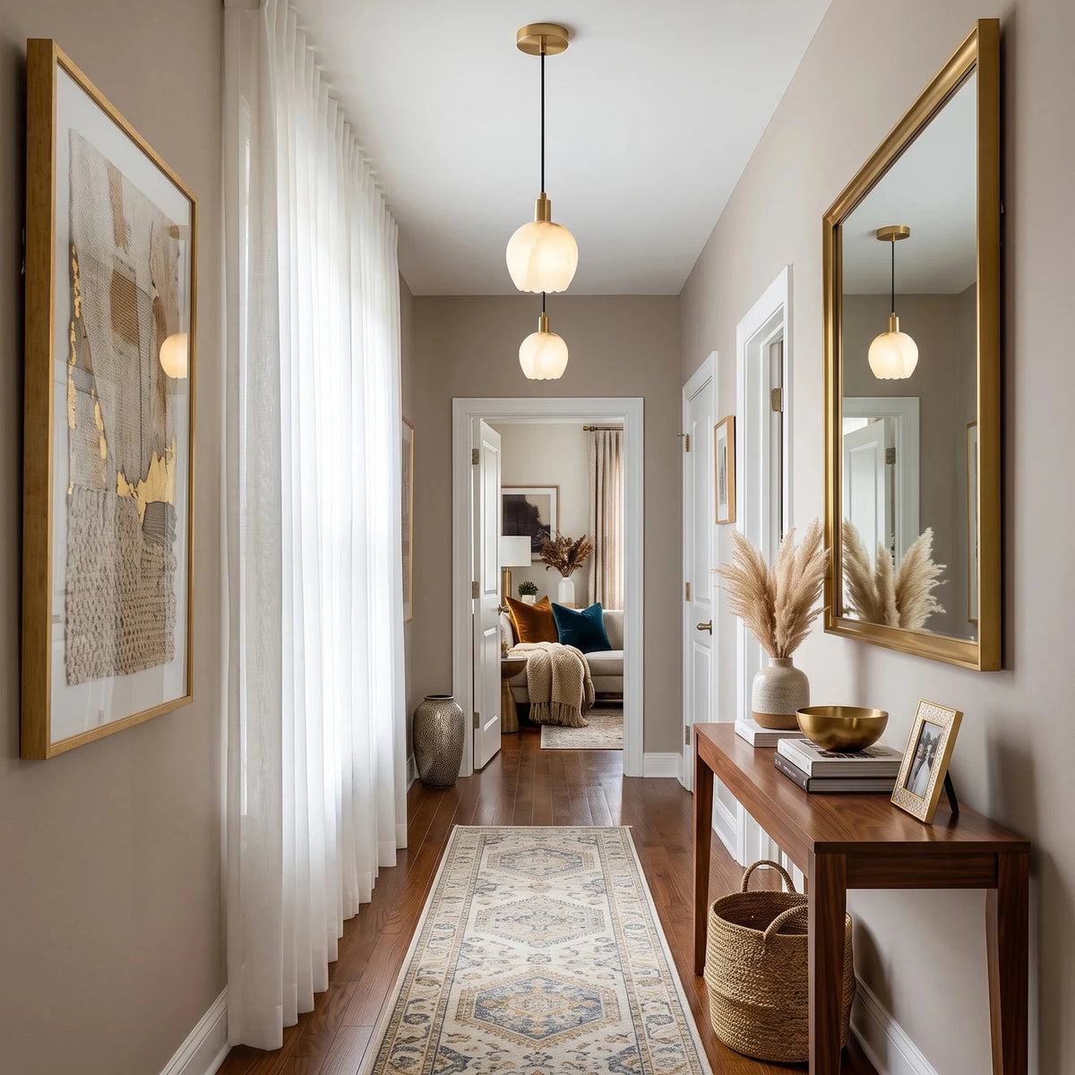 Flora Alabaster Mini Pendant Light by AUVIELIGHT