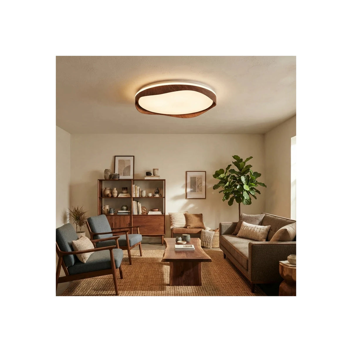 FlowWood Tiered Ribbon Ceiling Chandelier light fixture by AUVIELIGHT