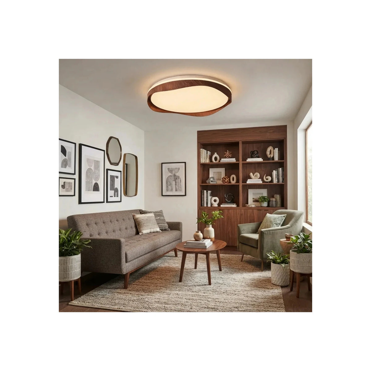 FlowWood Tiered Ribbon Ceiling Chandelier light fixture by AUVIELIGHT