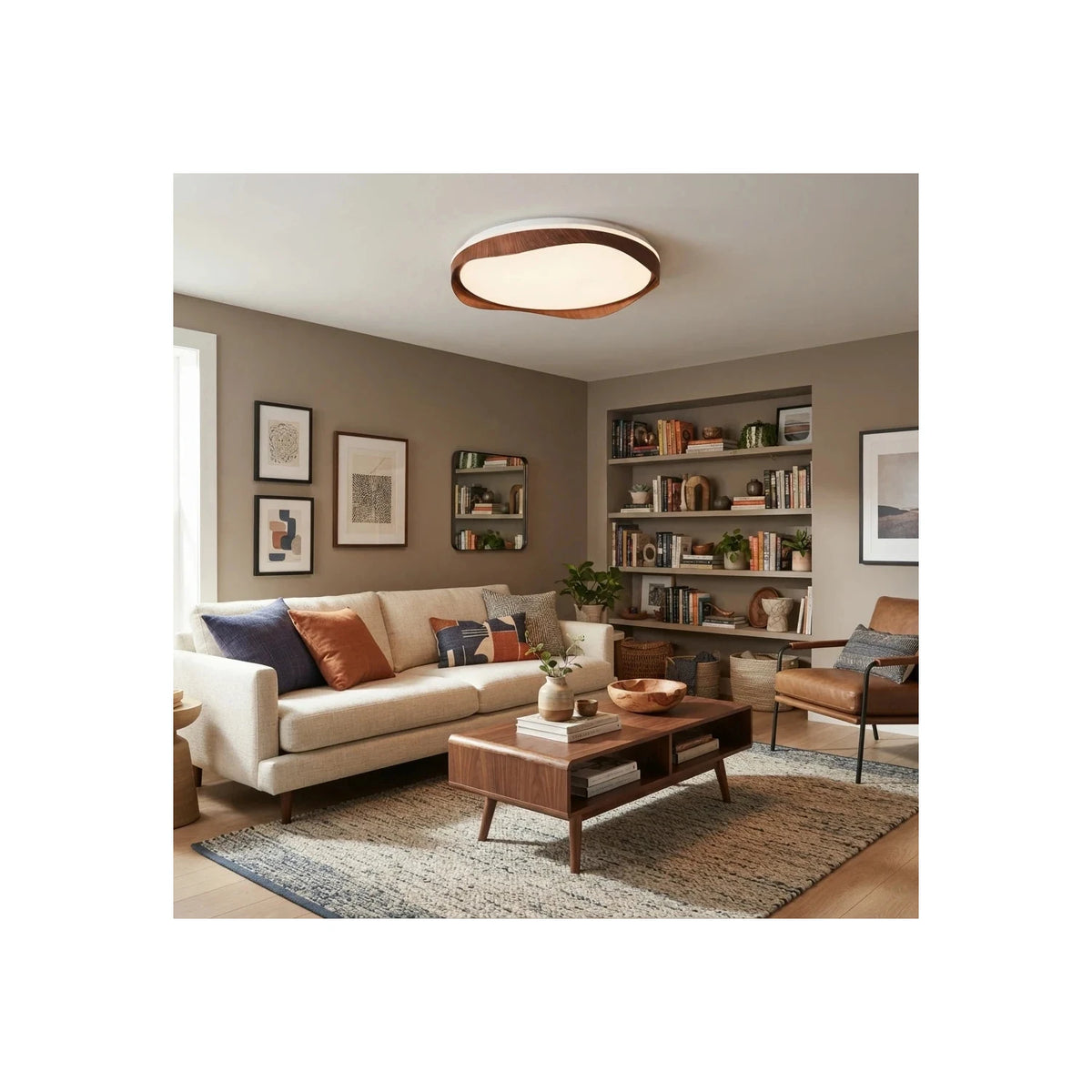 FlowWood Tiered Ribbon Ceiling Chandelier light fixture by AUVIELIGHT